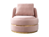 COSMOPOLITAN SWIVEL LOUNGE CHAIR - BLUSH