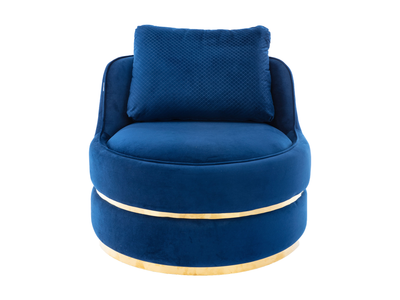 COSMOPOLITAN SWIVEL LOUNGE CHAIR - NAVY