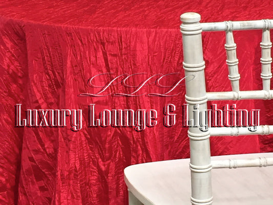 CRINKLE TAFFETA LINEN - RED