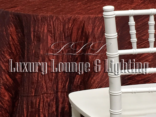 CRINKLE TAFFETA LINEN - RUST