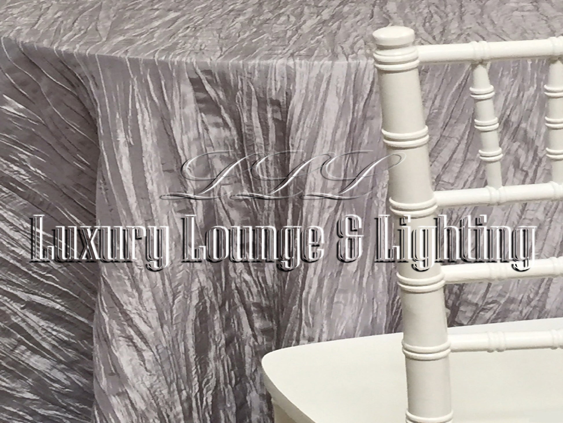 CRINKLE TAFFETA LINEN - SILVER