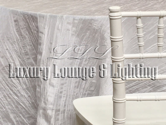 CRINKLE TAFFETA LINEN - WHITE