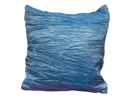 CRINKLE PILLOW - AZURE