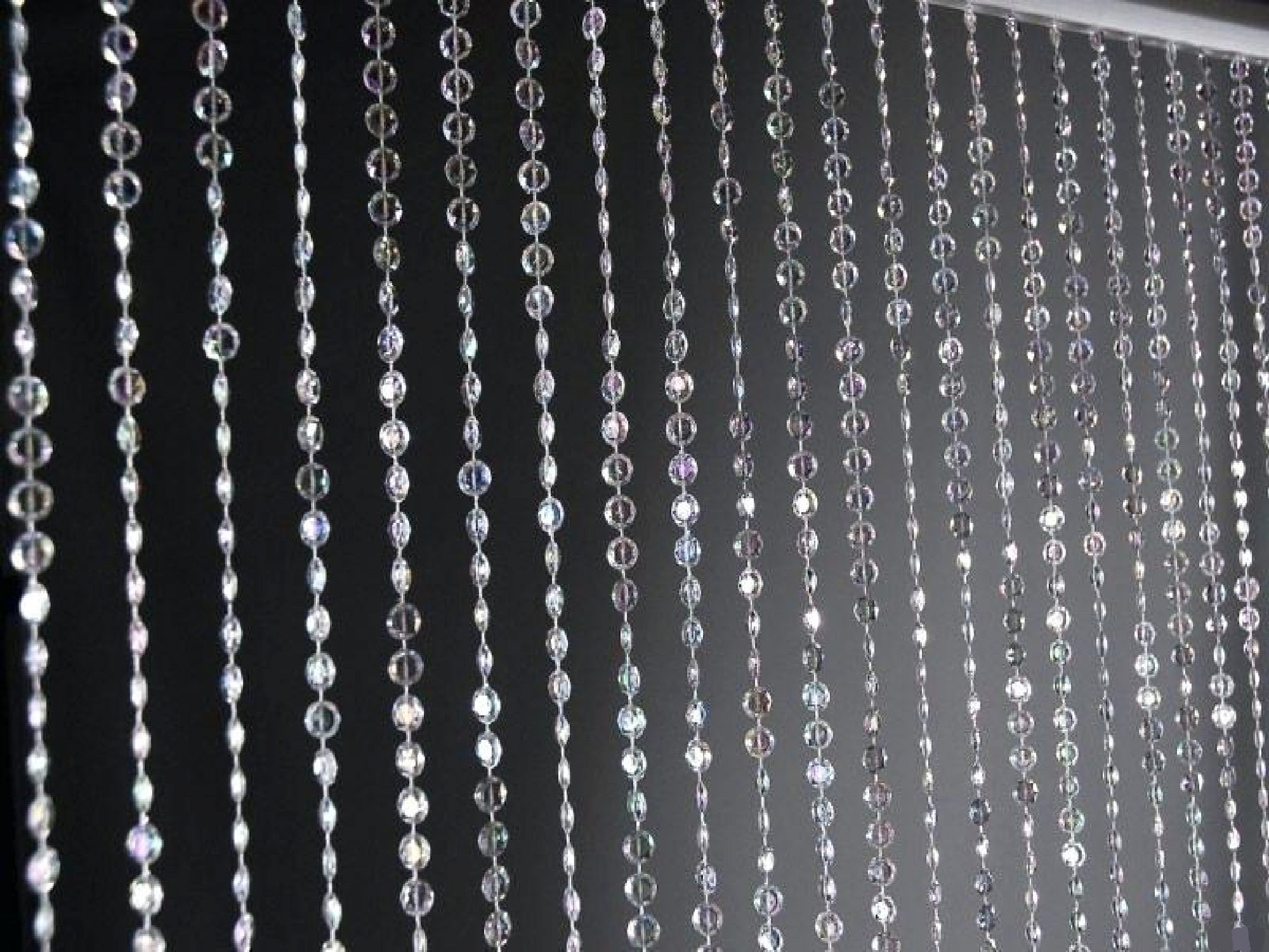 CRYSTAL ICE BEADED CURTAIN DRAPE