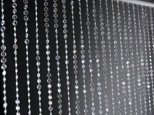 CRYSTAL ICE BEADED CURTAIN DRAPE