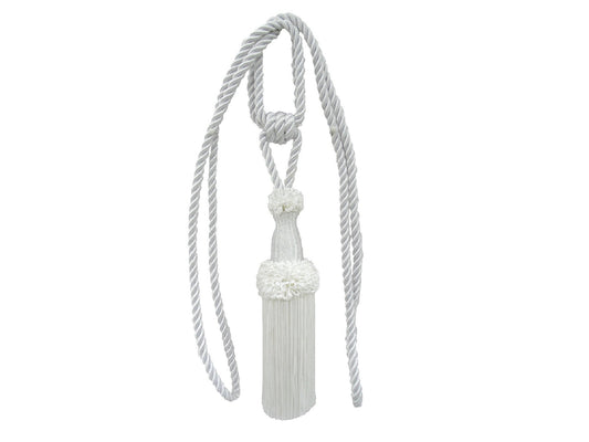 DRAPERY TIEBACK - BRIGHT WHITE