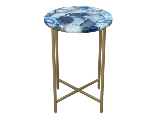 EDEN ACCENT TABLE - BLUE