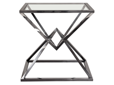 ENCORE ACCENT TABLE - POLISHED BLACK