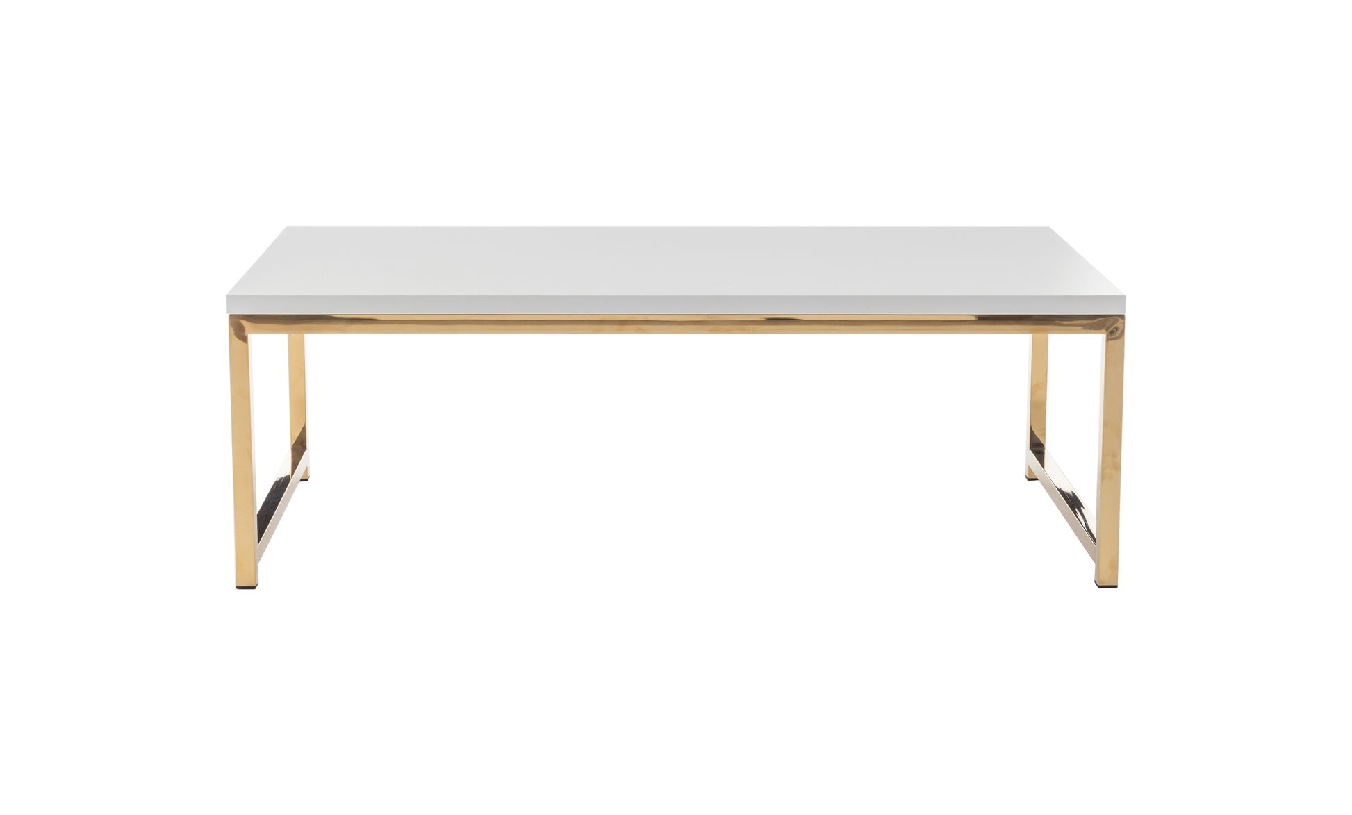 METRO COFFEE TABLE - WHITE/GOLD