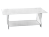 FROSTED GLASS COFFEE TABLE - WHITE