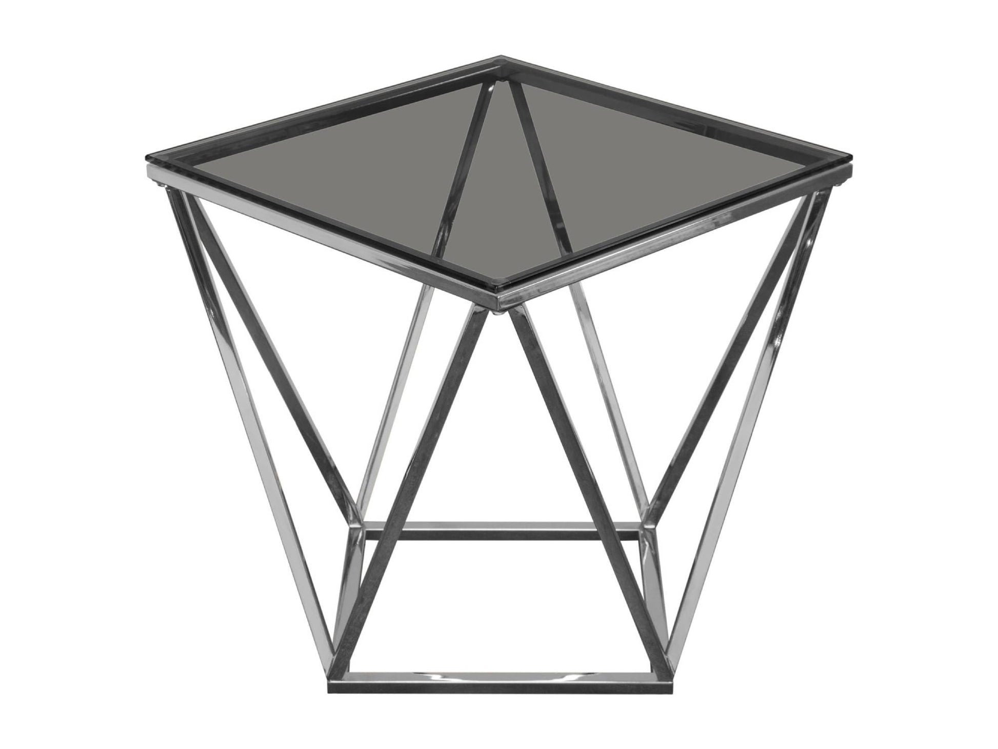DIAMOND ACCENT TABLE - SILVER