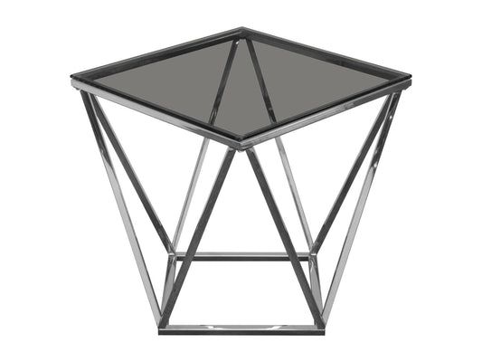 DIAMOND ACCENT TABLE - SILVER