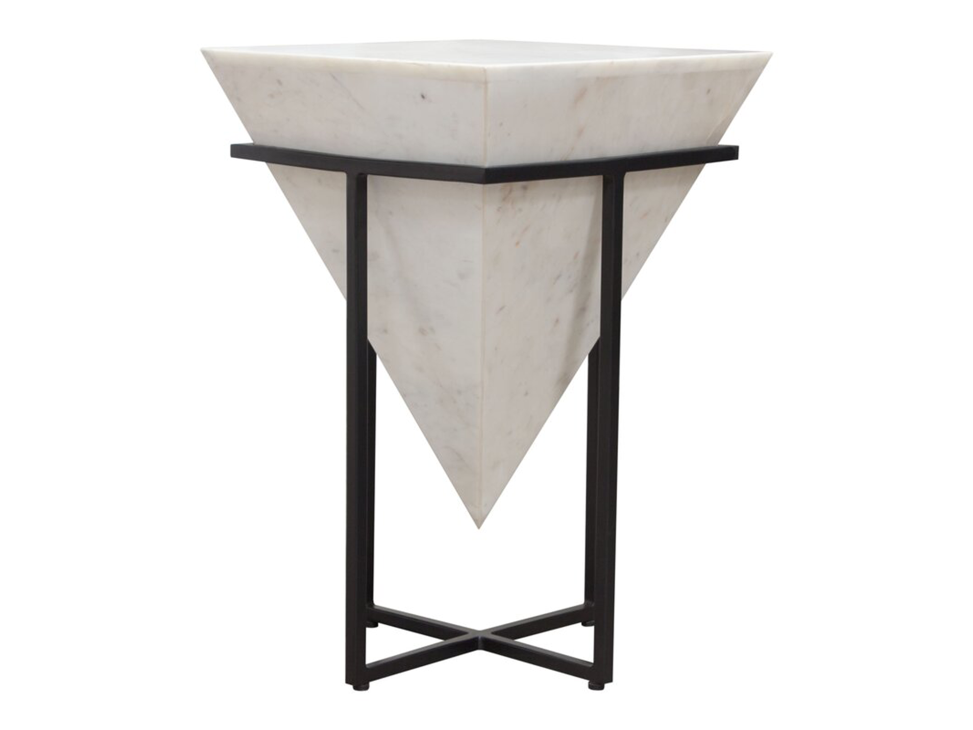 GEMSTONE ACCENT TABLE - WHITE