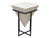 GEMSTONE ACCENT TABLE - WHITE
