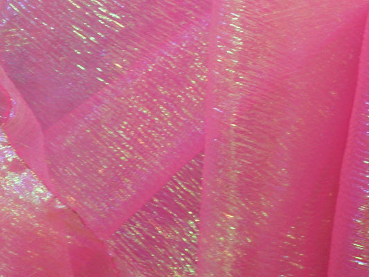 IRIDESCENT DRAPE - HOT PINK