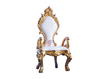 LE PETITE FLEUR de LIS THRONE CHAIR - GOLD