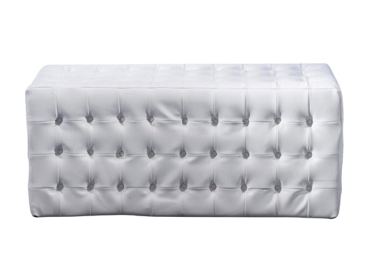 LENOX BENCH OTTOMAN - WHITE