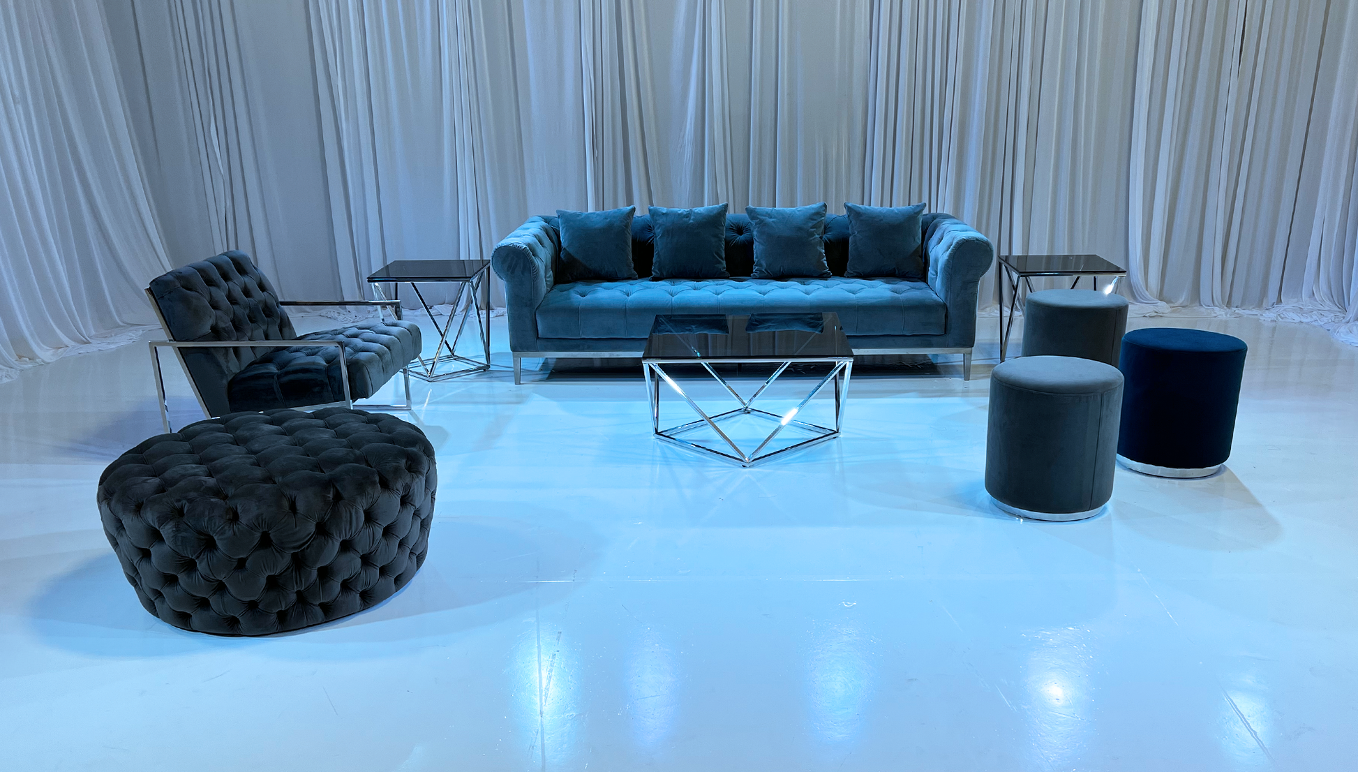 LONDON SOFA GROUPING 3 - PLATINUM GREY