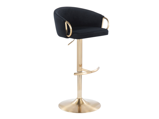 LUNA BARSTOOL - BLACK VELVET