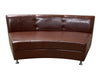 LUXURY ARMLESS SOFA SECTION - BROWN