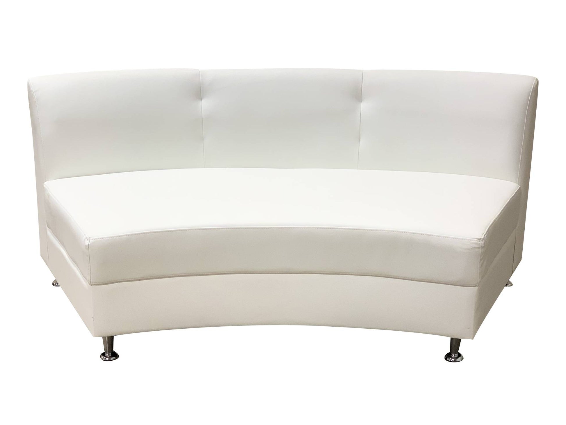 LUXURY ARMLESS SOFA SECTION - WHITE