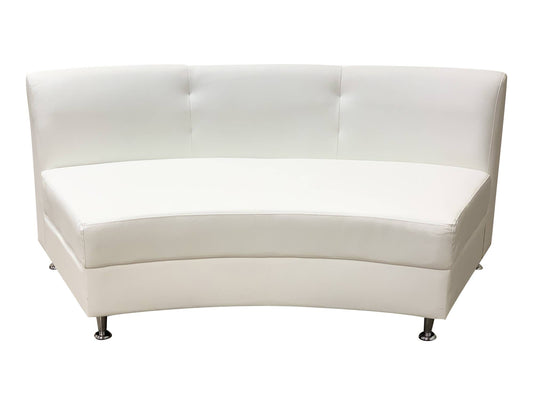 LUXURY ARMLESS SOFA SECTION - WHITE
