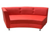 LUXURY RIGHT ARM SOFA SECTION - RED