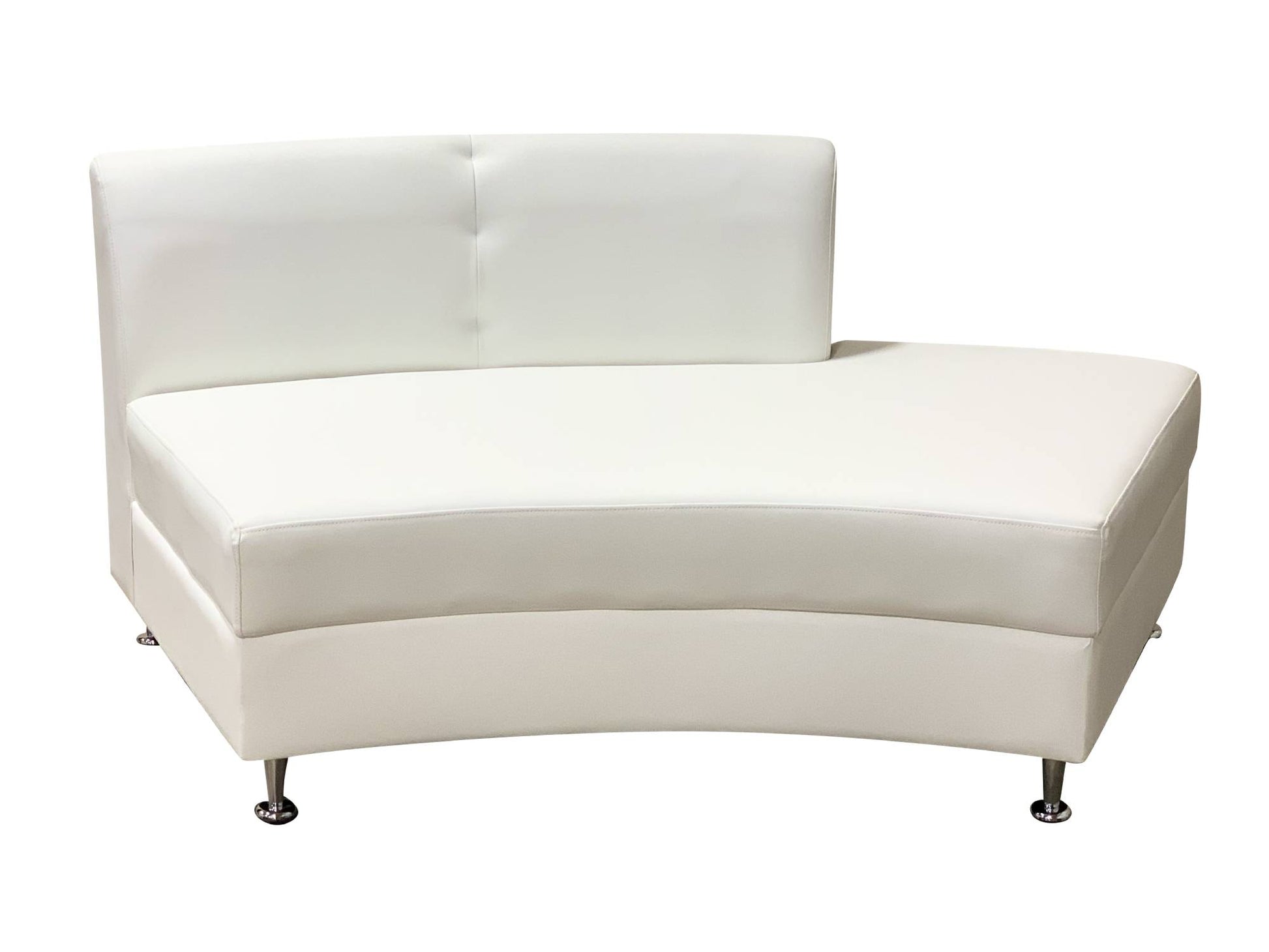 LUXURY SEMI-BACK SECTION - WHITE