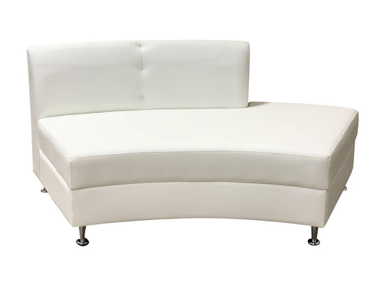 LUXURY SEMI-BACK SECTION - WHITE
