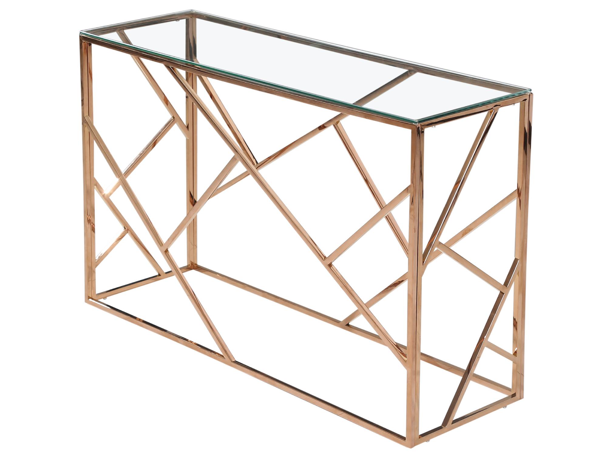 MOSAIC CONSOLE TABLE - ROSE GOLD