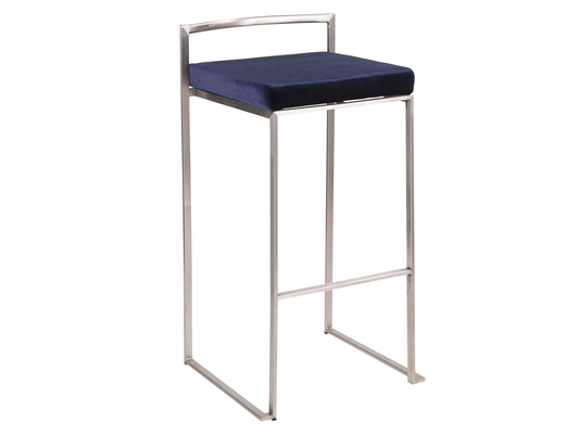 METRO BARSTOOL - NAVY VELVET