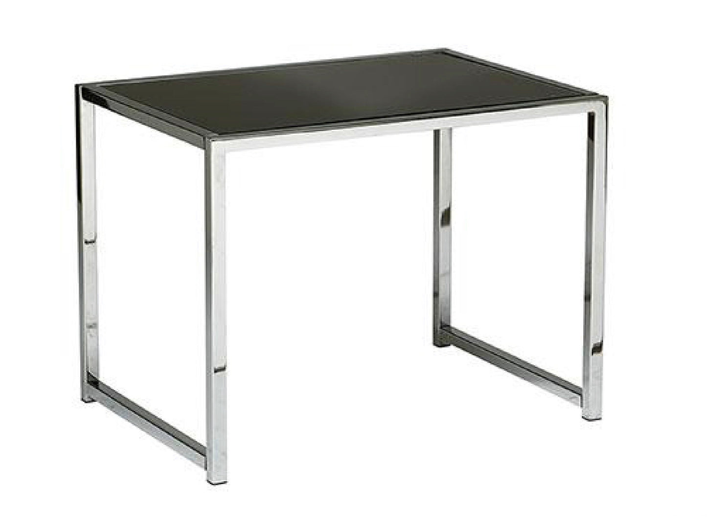 METRO ACCENT TABLE - BLACK/CHROME