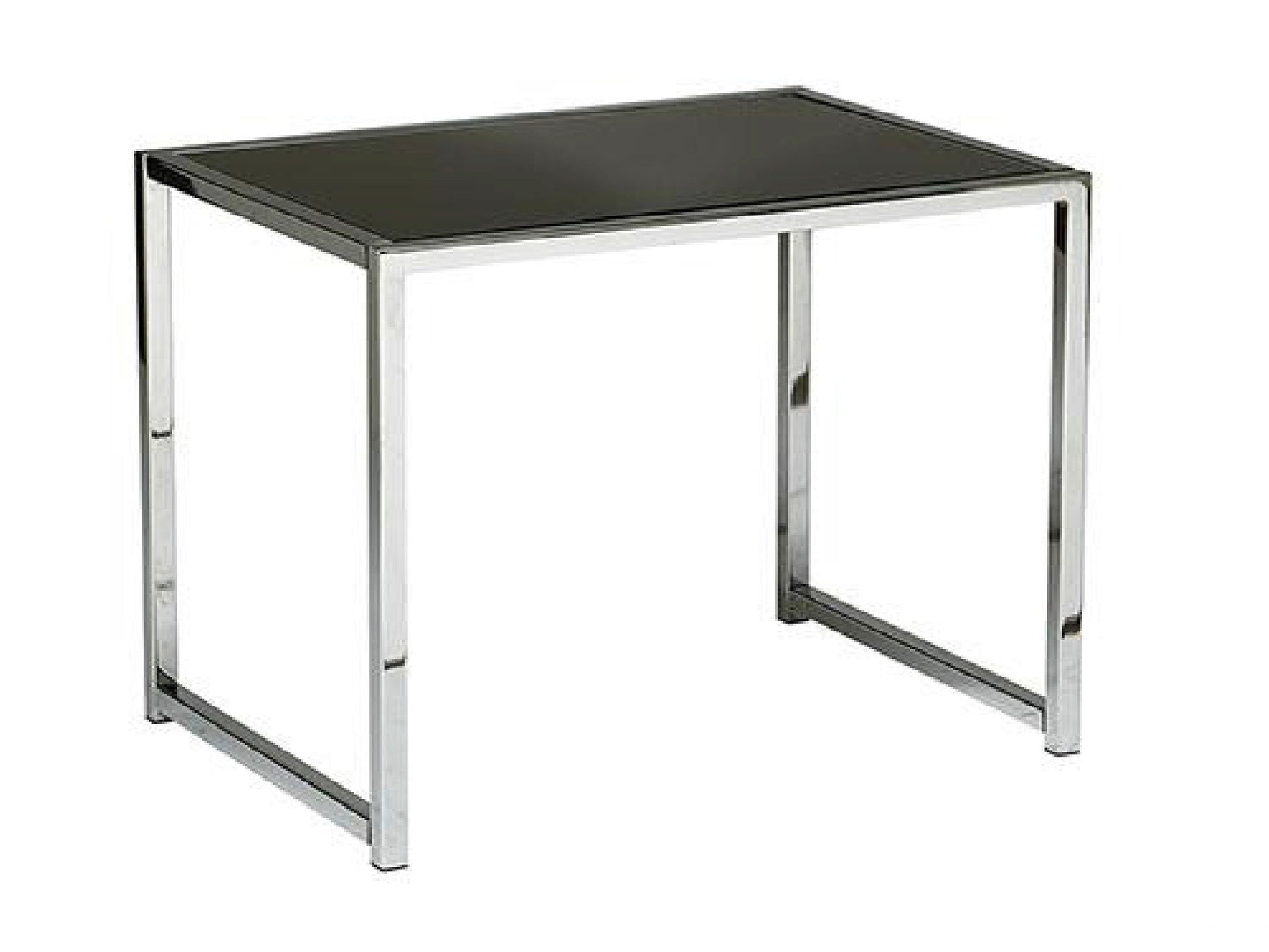 METRO ACCENT TABLE - BLACK/CHROME