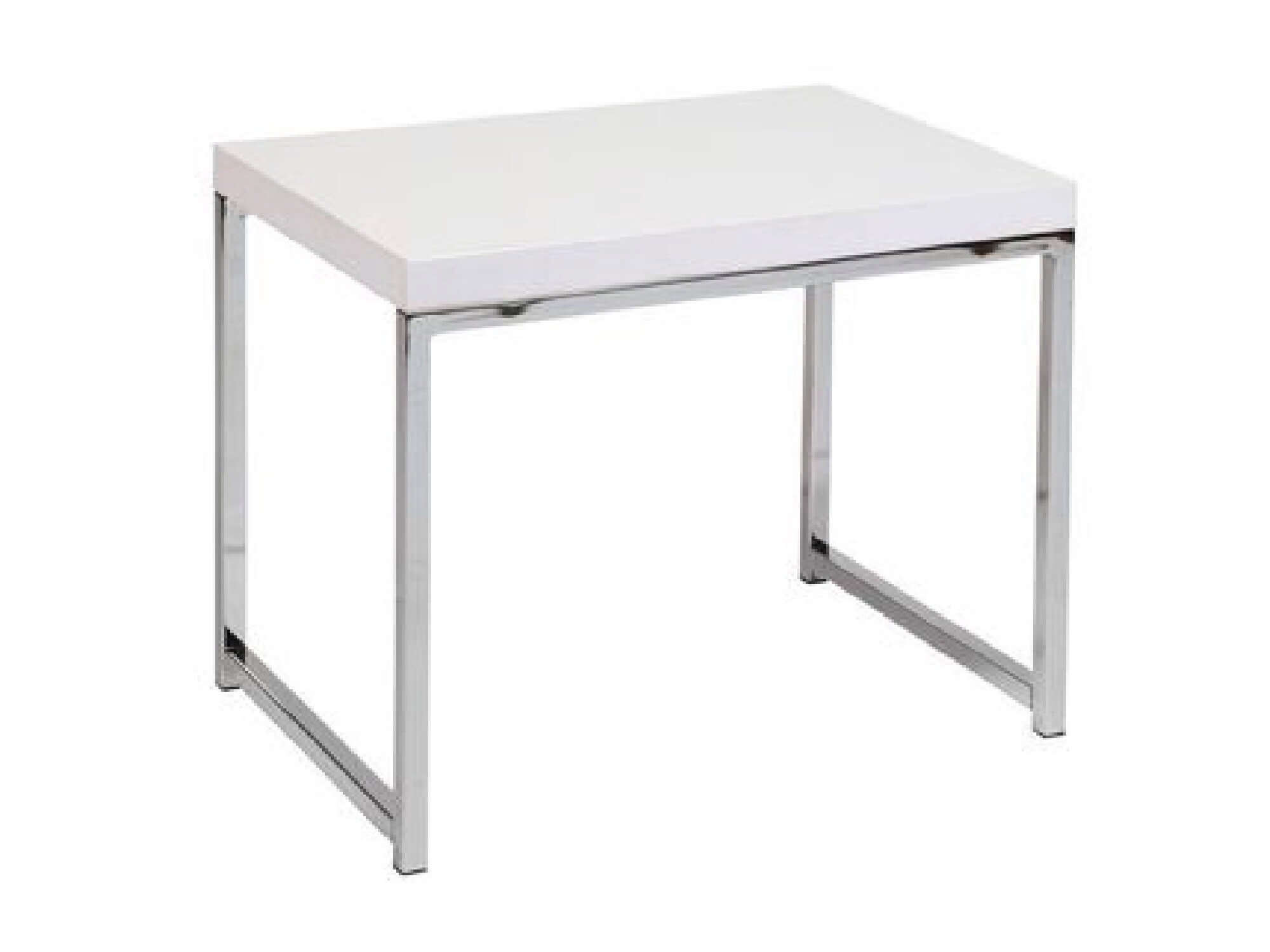 Rent the METRO ACCENT TABLE - WHITE/CHROME for Events in Metro Atlanta ...