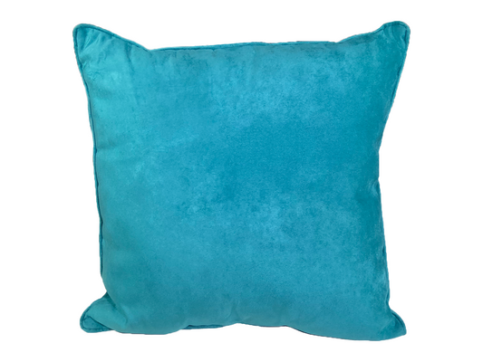 MICROSUEDE PILLOW - AQUA
