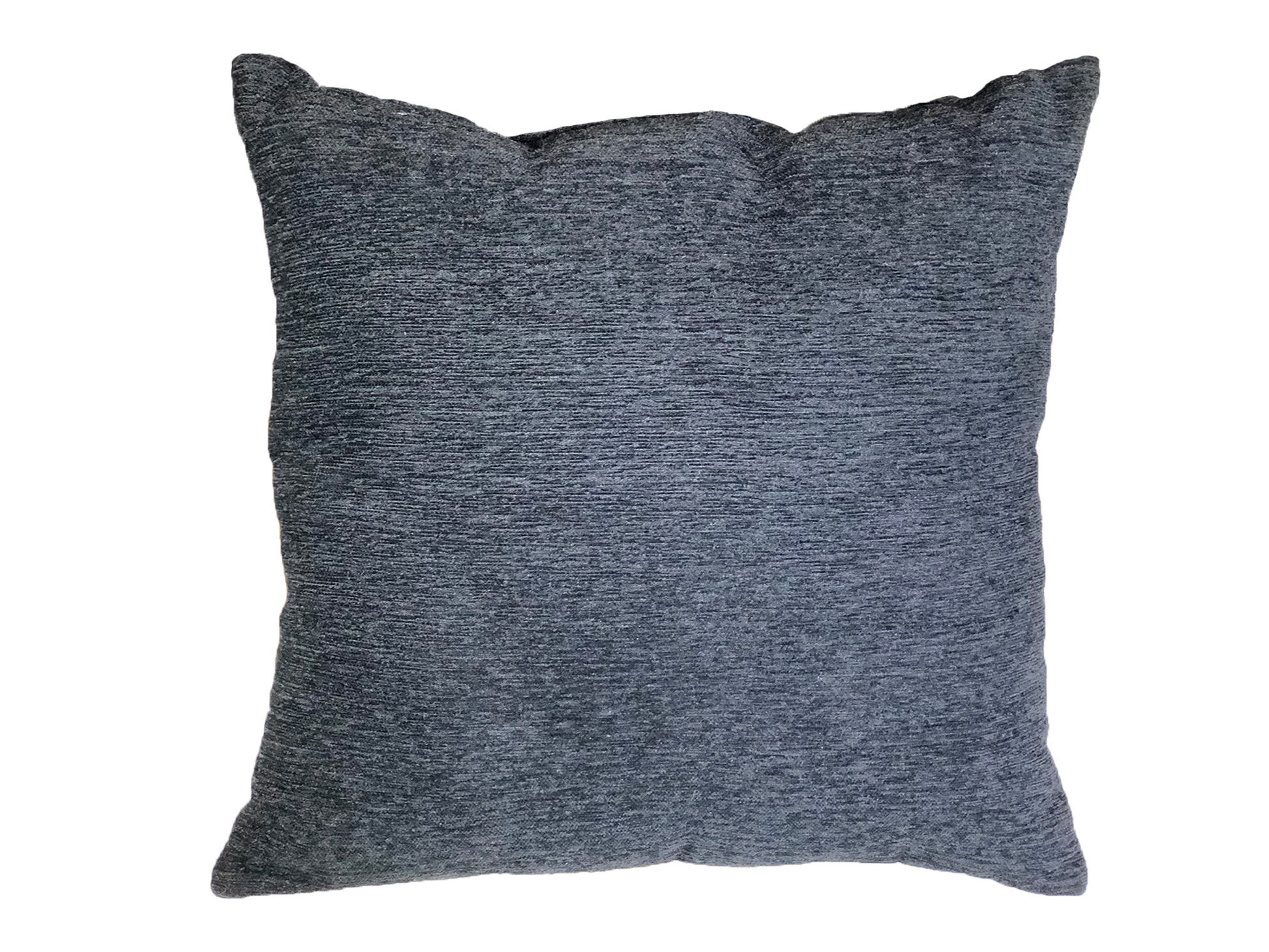 MICROSUEDE PILLOW - BLACK RIBBED