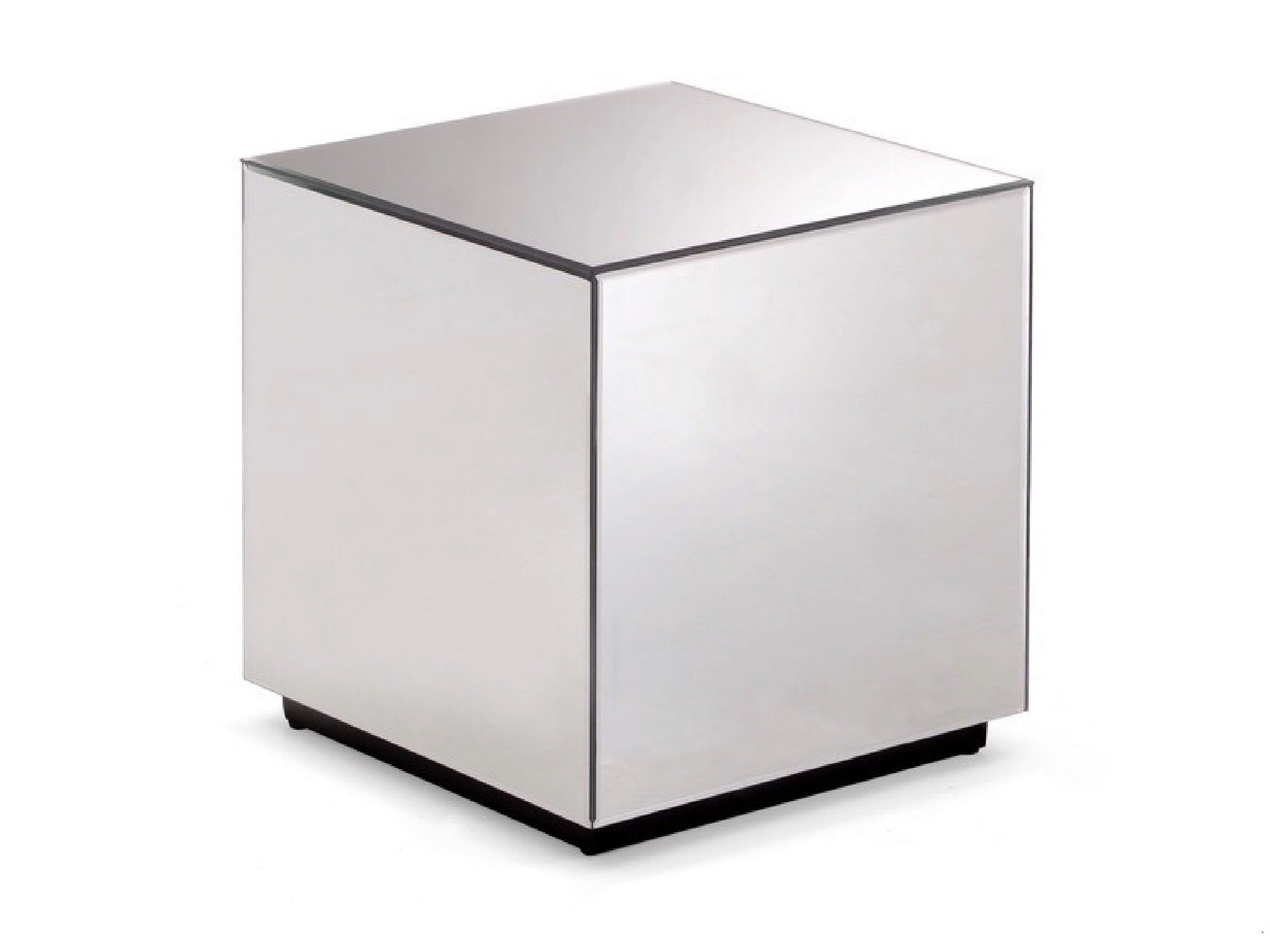MIRROR CUBE ACCENT TABLE