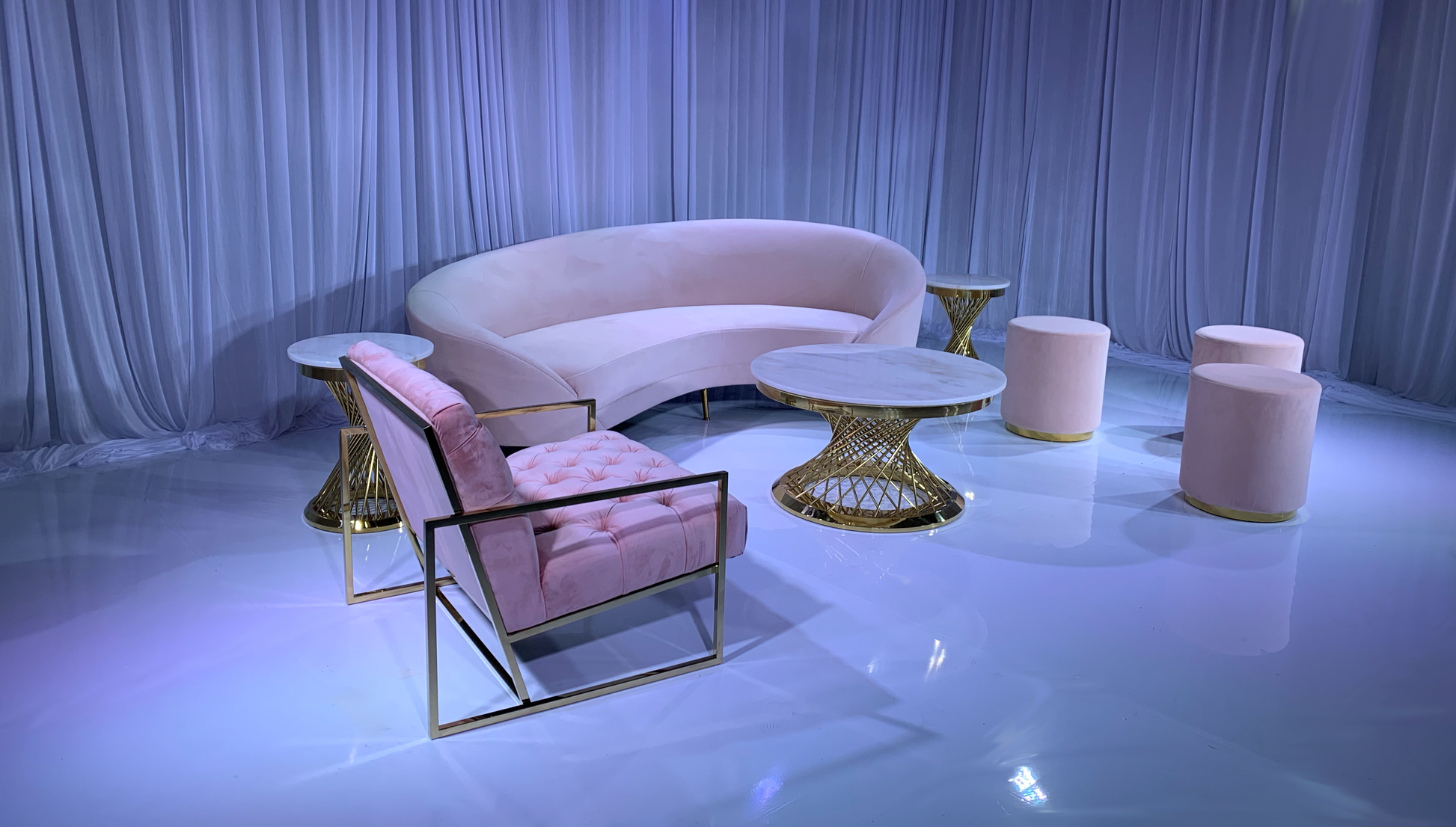 MONACO SOFA GROUPING 1 - BLUSH