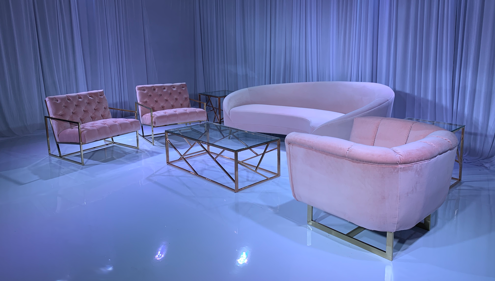 MONACO SOFA GROUPING 2 - BLUSH