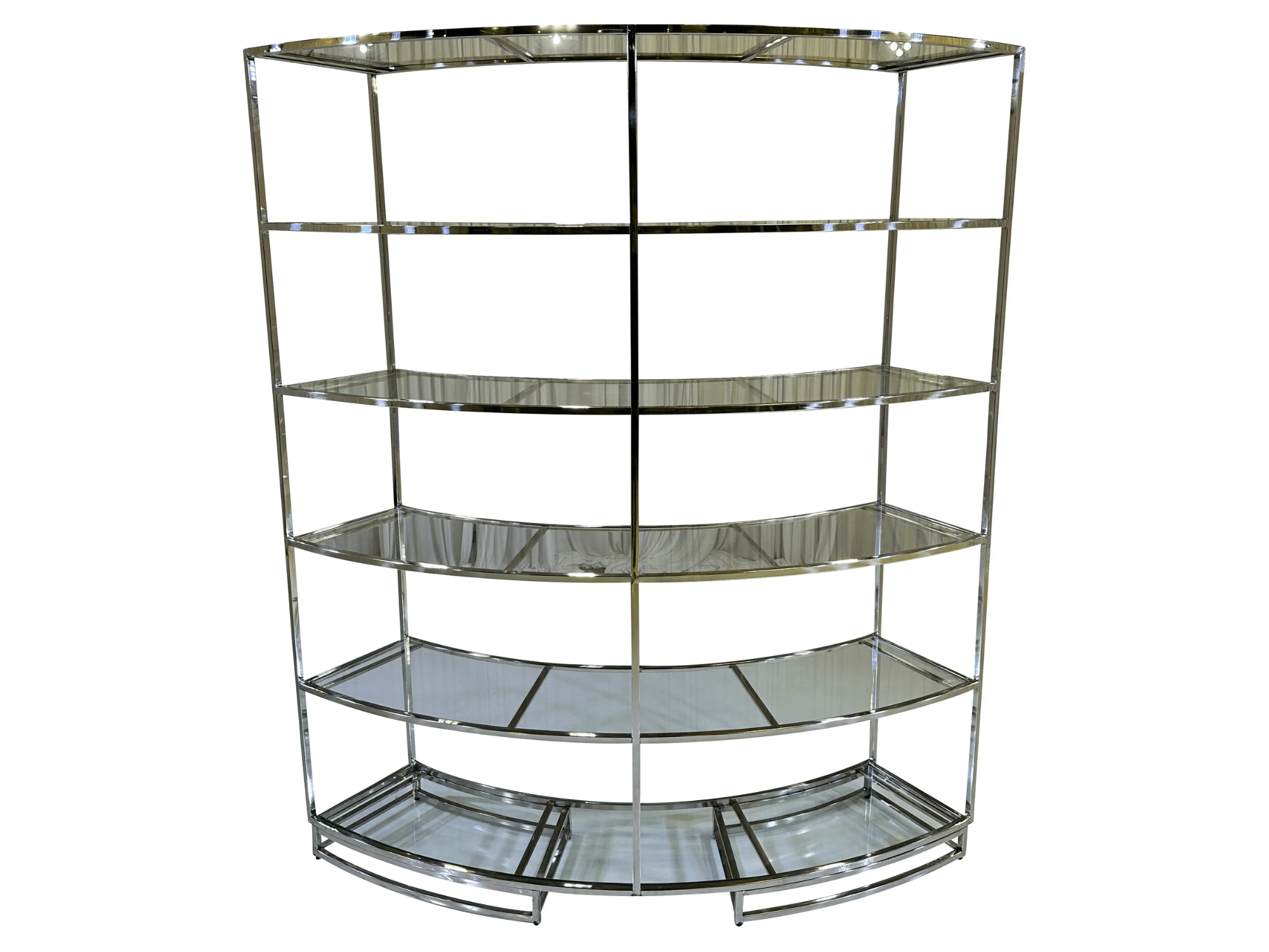 OLIVE DISPLAY UNIT - SILVER - LLL Event Rentals