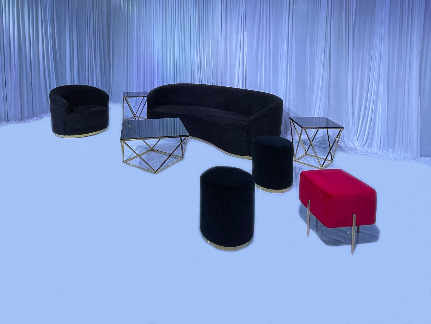 ONYX SOFA GROUPING 2 - BLACK