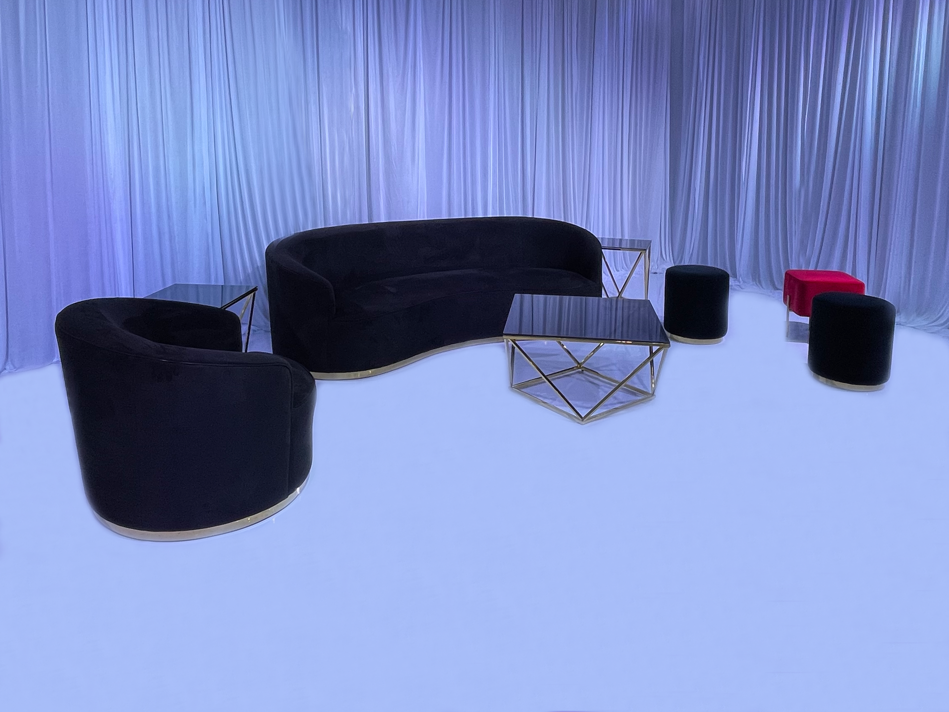 ONYX SOFA GROUPING 2 - BLACK