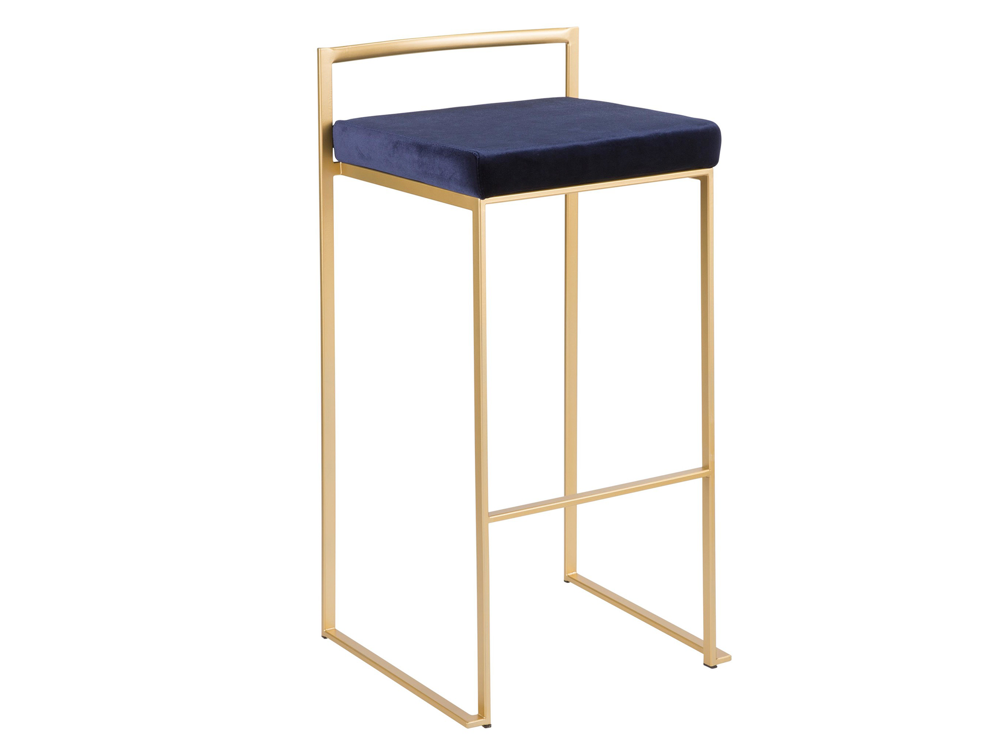 PALMER BARSTOOL - NAVY VELVET