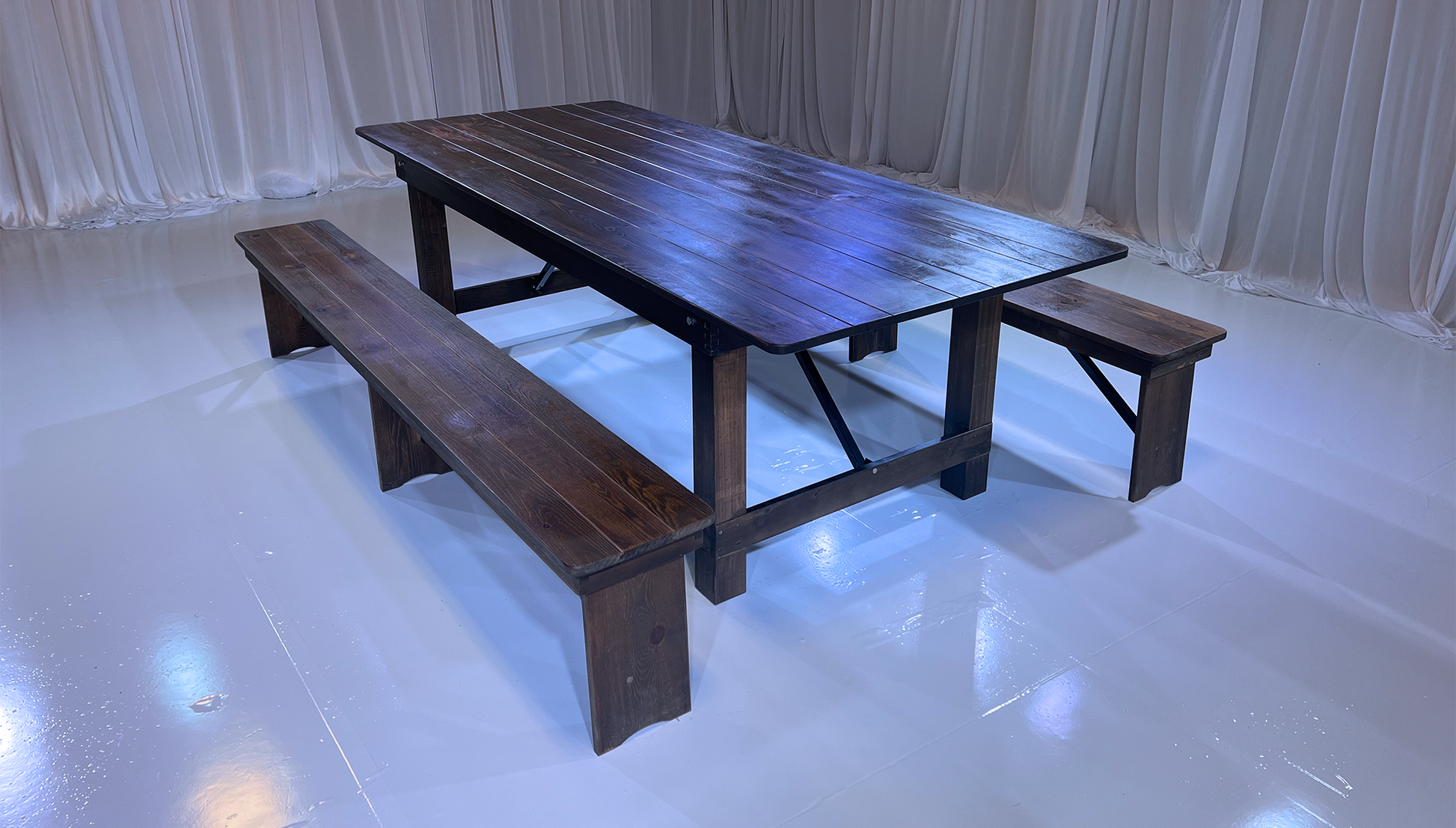 PINE WOOD FARM TABLE GROUPING 1