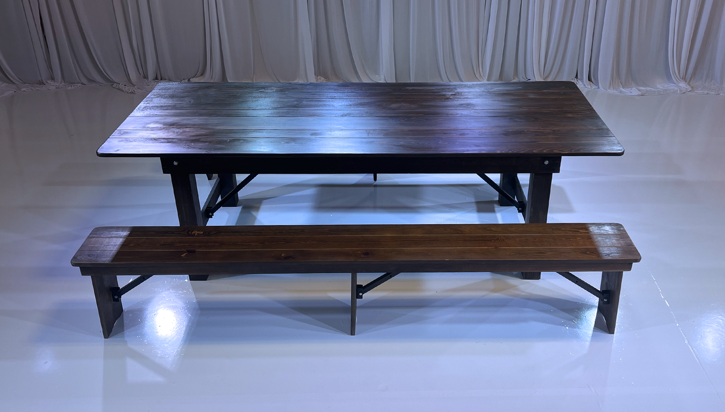 PINE WOOD FARM TABLE GROUPING 1