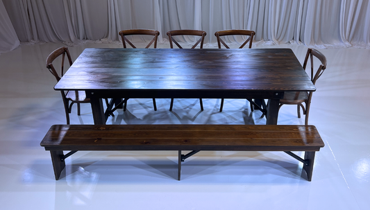 PINE WOOD FARM TABLE GROUPING 2