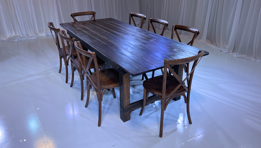 PINE WOOD FARM TABLE GROUPING 3
