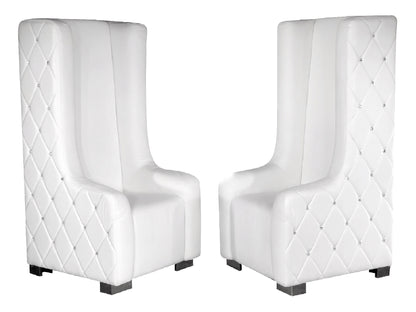 ROYALTY DIAMOND THRONE CHAIR - WHITE