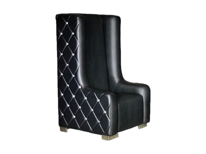 ROYALTY DIAMOND THRONE CHAIR - BLACK