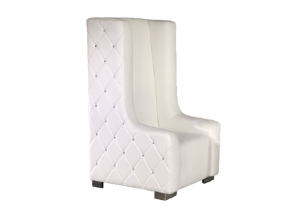 ROYALTY DIAMOND THRONE CHAIR - WHITE